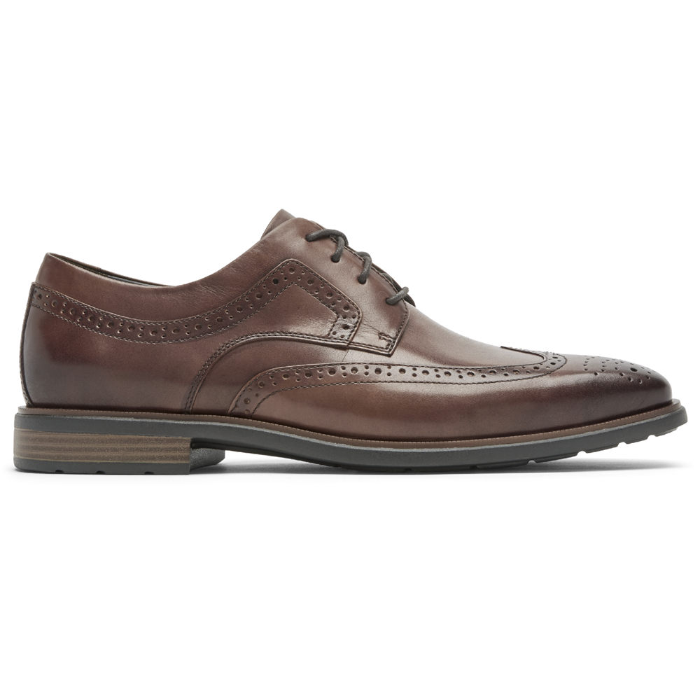 Rockport Mens Dress Shoes Brown - Dres Sports Business 2 Wingtip - UK 597-AIQUKV